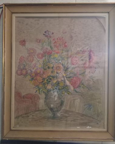 GRANDE QUADRO CON CORNICE DI ANTIQUARIATO FIRMATO - Foto 6
