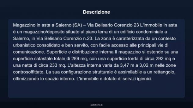 Immobile in asta di 289 m² in vendita a Salerno - Foto 3