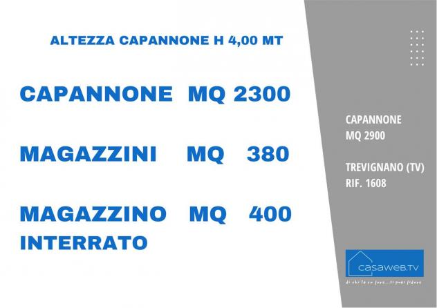 1608 - Capannone 2800 mq Trevignano (TV) Rif. 1608 - Foto 3