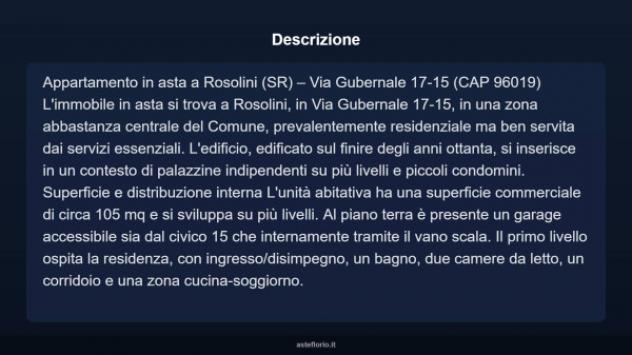 Immobile in asta di 105 m², box auto in vendita a Rosolini - Foto 5