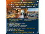 Occasione nell'Isola Bergamasca, avviato bar tavola calda - rif. BAR538