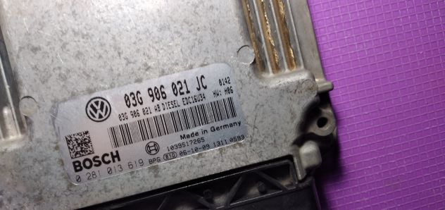ECU SKODA Octavia 1Z 2.0 Diesel 03G906021JC BOSCH 0281013619 - Foto 2
