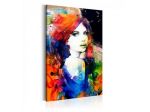 Quadro Con Una Donna Chic Multicolore - ARREDALACASA