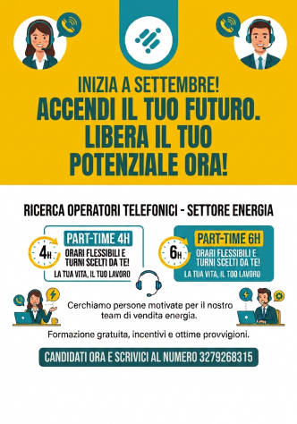 OPERATORE TELEFONICO CON STIPENDIO FISSO GARANTITO