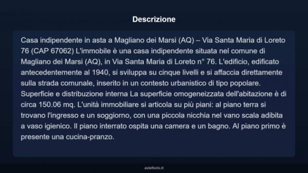 Immobile in asta di 150 m² in vendita a Magliano de' Marsi - Foto 4
