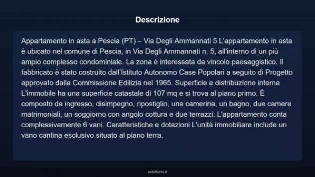 Immobile in asta di 107 m² in vendita a Pescia - Foto 3