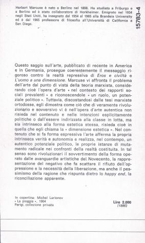 LA DIMENSIONE ESTETICA - MARCUSE - Foto 2