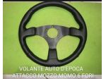 VOLANTE UNIVERSALE FIAT 127 128 124  D'EPOCA ATTACCO MOZZO MOMO 6 FORI D.33