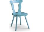 Sedia Patrizia, Sedia In Legno Di Pino Rustica IN AZZURRA ANLINA, BIANCO O VERDE