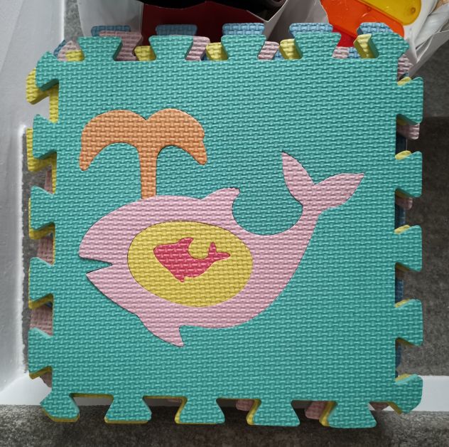 Tappeto a tasselli ammortizzante puzzle per bambini - Foto 5