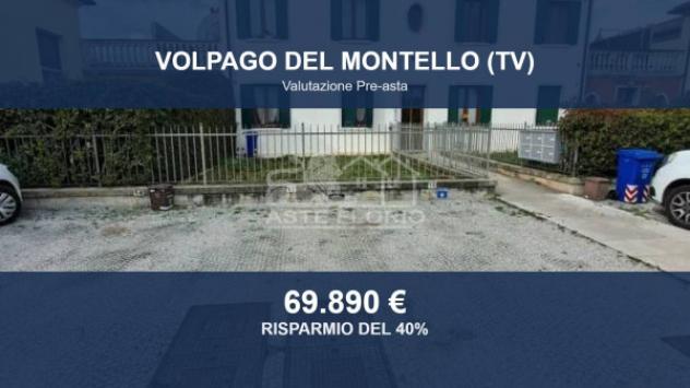 Immobile in asta di 80 m², box auto in vendita a Volpago del Montello