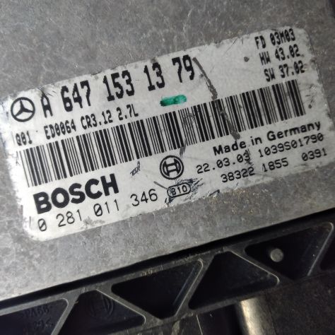 CENTRALINA MOTORE MERCEDES W211 E270 2.7 CDI BOSCH 0 281 011 346, 0281011346, A6 - Foto 6