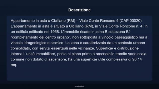 Immobile in asta di 90 m² in vendita a Ciciliano - Foto 4