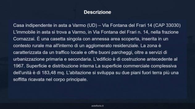 Immobile in asta di 183 m² in vendita a Varmo - Foto 8