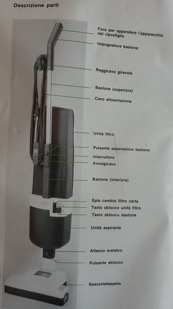 Aspirapolvere FOLLETTO con battitappeto. - Foto 2