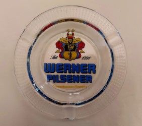 Portacenere Werner Pilsener Poppenhausen/Franken oggetto pubblicitario anni '80 - Foto 3