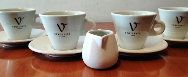 Servizio da tè the cappuccino caffè e porta latte Venturato 9 pz ceramica - Foto 2