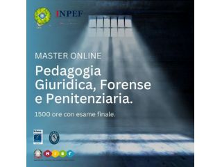 MASTER in Pedagogia Giuridica Forense e Penitenziaria