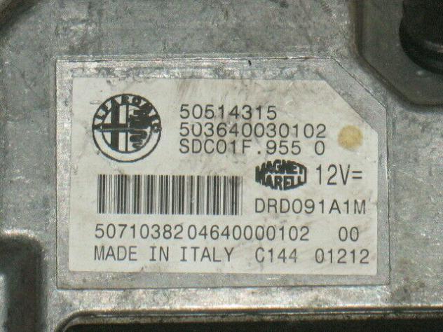50514315 ECU Centralina motore alfa romeo mito 1.4 50514315 503640030102 - Foto 2