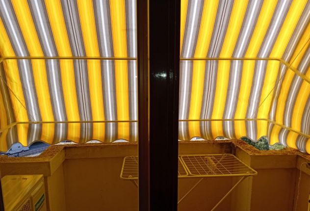 tenda da sole Tempotest balcone gialla nuova