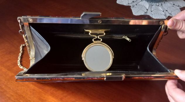 Borsa vintage pitonata anni '70 - Foto 3
