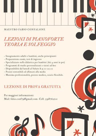 Lezioni di pianoforte per adulti e bambini anche Online Napoli