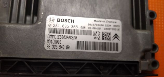 ECU BOSCH 0281035365 Peugeot 3008 5008 1.5 BlueHDI 9832694380 - Foto 5