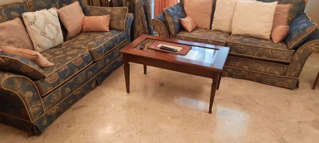 2 DIVANI  IN DAMASCATO  BLU  BELLI   COPPIA  700  EURO - Foto 3