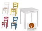 Set Milano  Tavoli Sedie Colorate Arredamento Bar Ristorante Pizzeria  cod 210