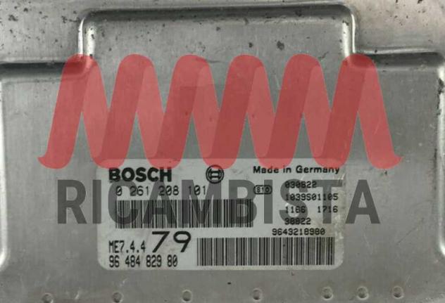 02612080101 9648482980 Peugeot 206 1.6 centralina motore Bosch - Foto 2