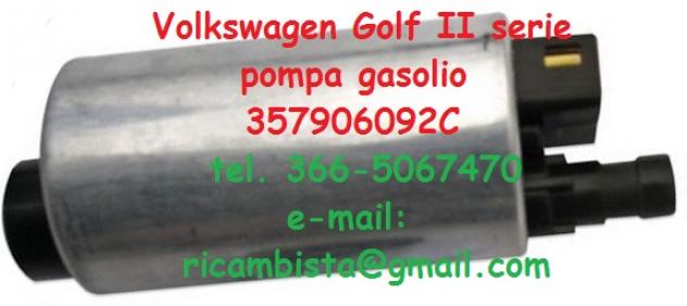 Volkswagen Golf II serie pompa benzina 357906092C