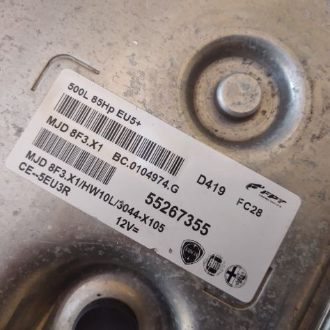 Centralina Motore FPT Fiat 500L 1.3 MJET MJD8F3.X1 55267355 HW10L - Foto 5