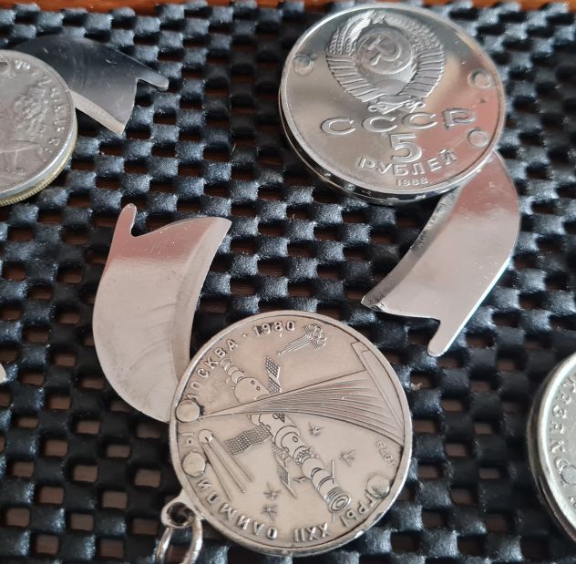 Mini cutter da collezione inseriti in vecchie monete bifacciali - Foto 5