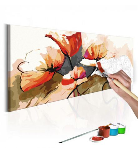 Quadro Fai Da Te 100x40 Cm. Fiori ARREDALACASA Spedizione Gratis