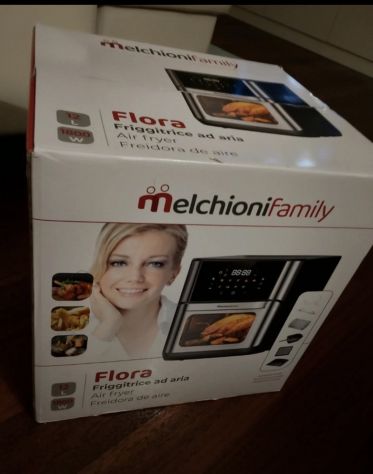 Friggitrice ad Aria Melchioni Family Flora 12L Nuova Imballata - 79€ - Foto 2