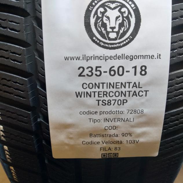 4 GOMME 235 60 18 CONTINENTAL A72808 - Foto 2