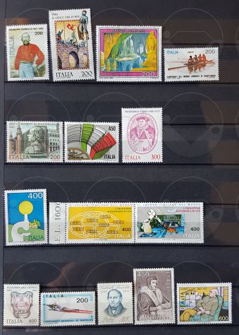 ITALIA 1980-1985 lotto di 90 francobolli - Foto 4