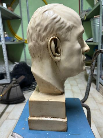 Busto in marmo di carrara anni 20/30 di Mussolini - Foto 5