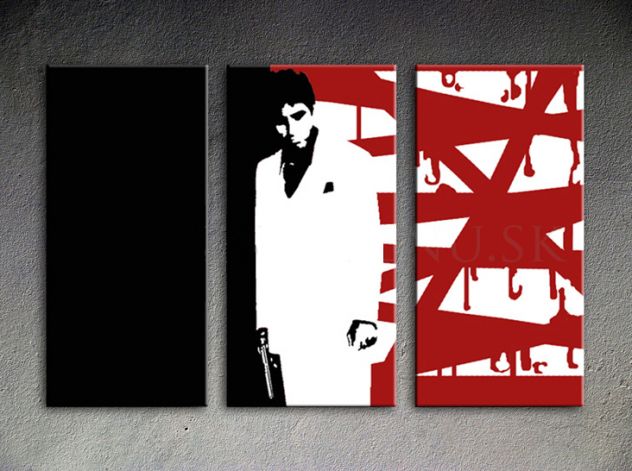Quadro Pop Art Scarface dipinto a mano pop art - Foto 2