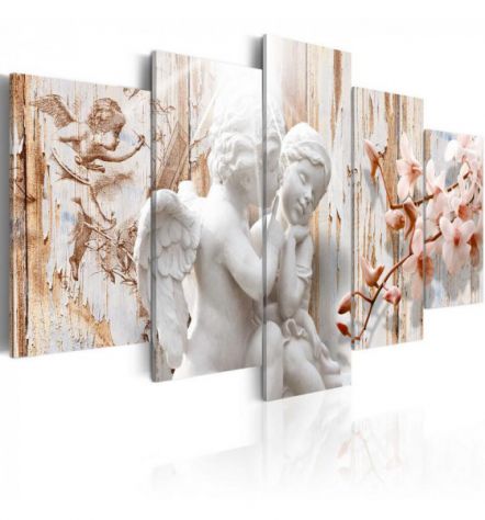 Quadro Con Due Angeli Cm. 100x50 E 200x100 - ARREDALACASA
