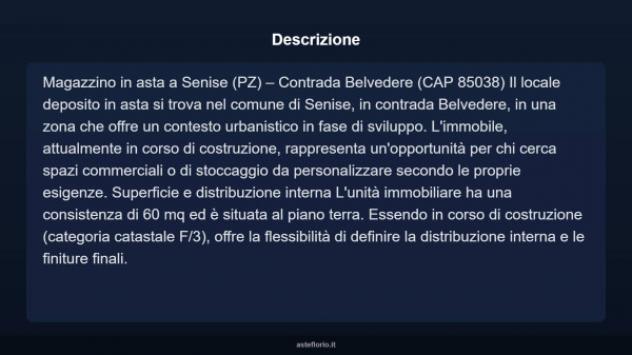 Immobile in asta di 60 m² in vendita a Senise - Foto 3