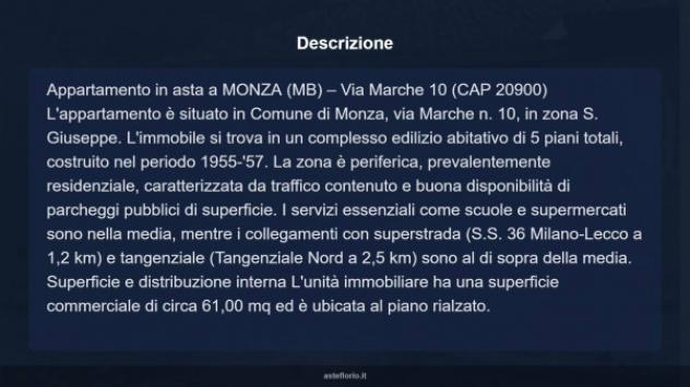Immobile in asta di 61 m² in vendita a Monza - Foto 18