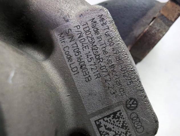 04E145721R TURBINA TURBOCOMPRESSORE VOLKSWAGEN GOLF 7 1.4 B 92KW AUT 5P (2016) RICAMBIO USATO - Foto 4