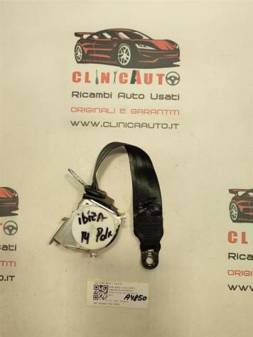 CINTURA DI SICUREZZA POSTERIORE DX SEAT Ibiza Serie 6J0857805A CGPA (0812) - Foto 3