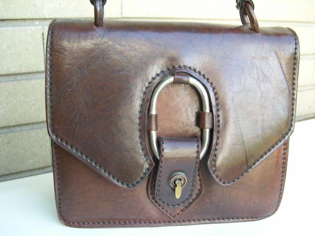 borsa in pelle e cuoio fatta a mano - Foto 5