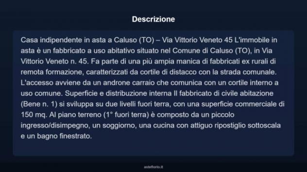 Immobile in asta di 150 m² in vendita a Caluso - Foto 4