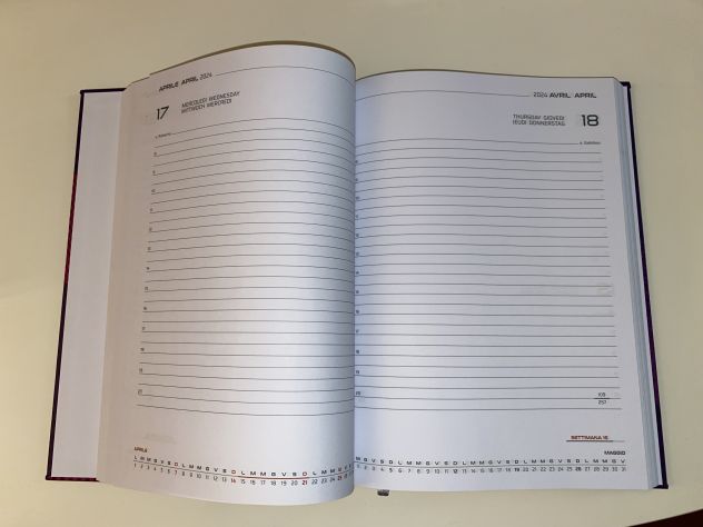 6 AGENDE TUTTE NUOVE ANNUALI 2024(5 AGENDE SIGILLATE)VARI MODELLI E MARCHE E COL - Foto 10