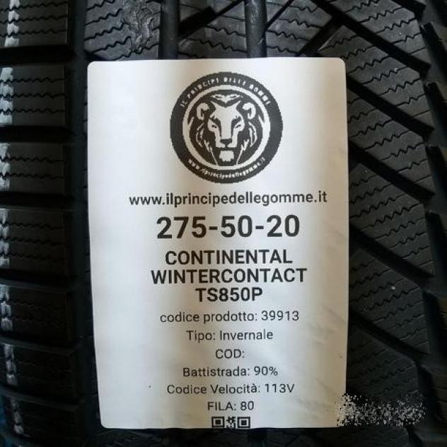 2 gomme 275 50 20 continental a39913 - Foto 2