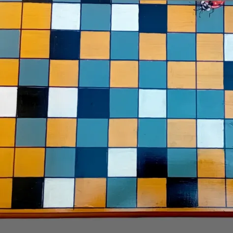 Tavolo "Coccinelle", dipinto e decorato a mano. - Foto 4