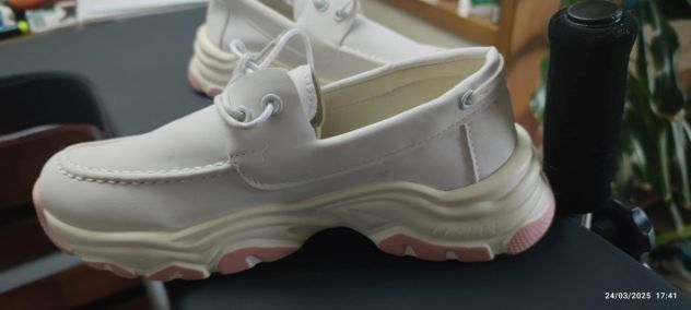 SCARPE BIANCHE COI LACCI DA DONNA - Foto 5